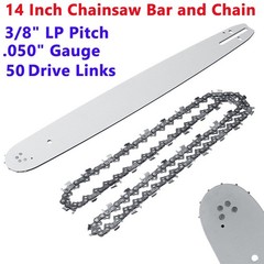 14 inch Replacement Chainsaw Guide Bar and Chainsaw Chain set for Wood Cutting
