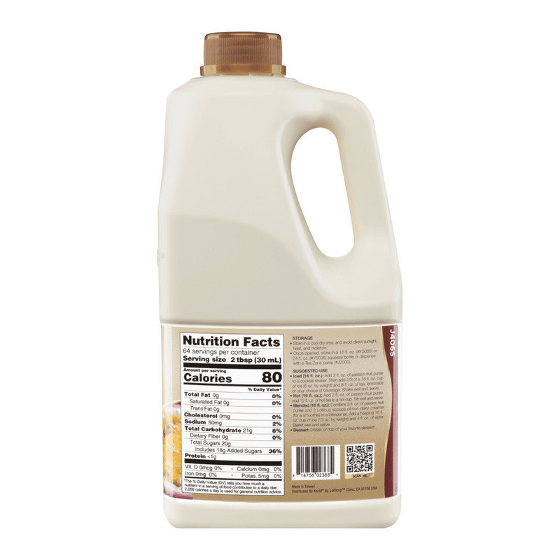 Tea Zone Passion Fruit Puree - Bottle (64 oz), J4065 gallery