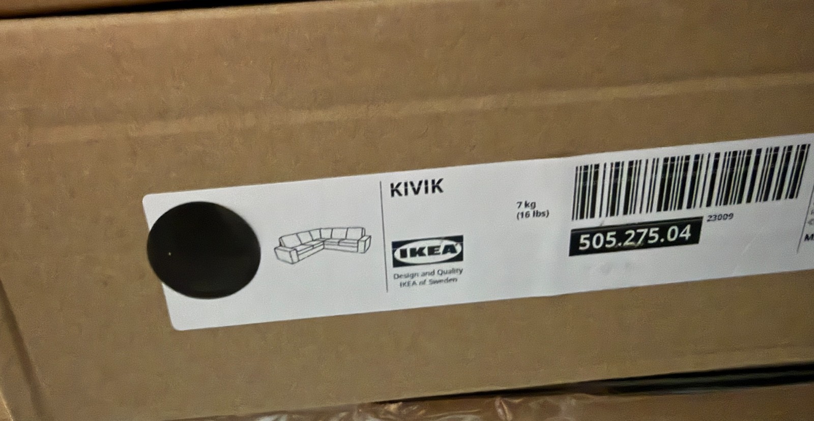 Ikea KIVIK Cover for corner section, Tresund anthracite 505.275.04 (Cover Only) gallery