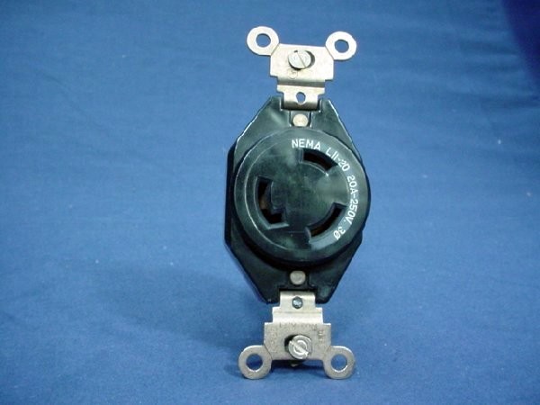 10 Leviton Twist Turn Locking Outlet Receptacles NEMA L11-20R 20A 250V 71120-FR gallery