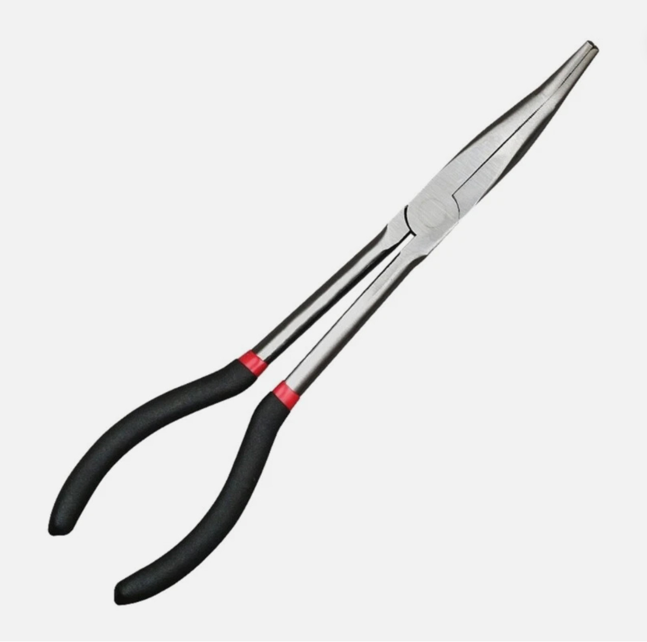 11in 25° Bend Long Reach, 60mm Max Opening, Extended Needle Nose Disconnect Plie gallery