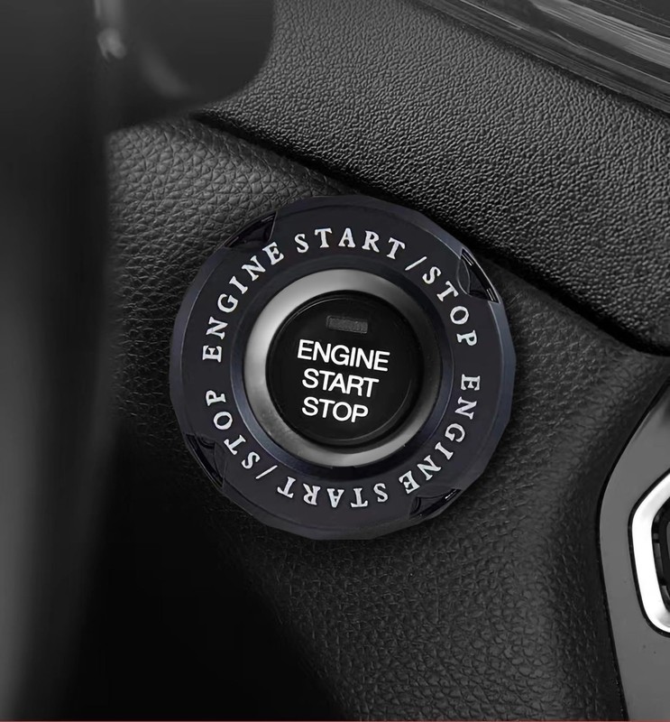 Universal Push Start Button Cover for Cars and Motorcycles Interior Accessory gallery