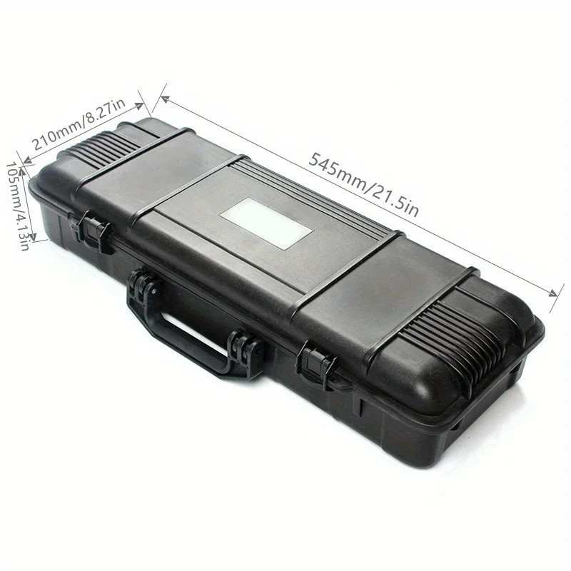 6 Sizes Black Hard Shell PP Toolbox Shockproof Portable Tool Storage Case