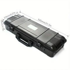 6 Sizes Black Hard Shell PP Toolbox Shockproof Portable Tool Storage Case