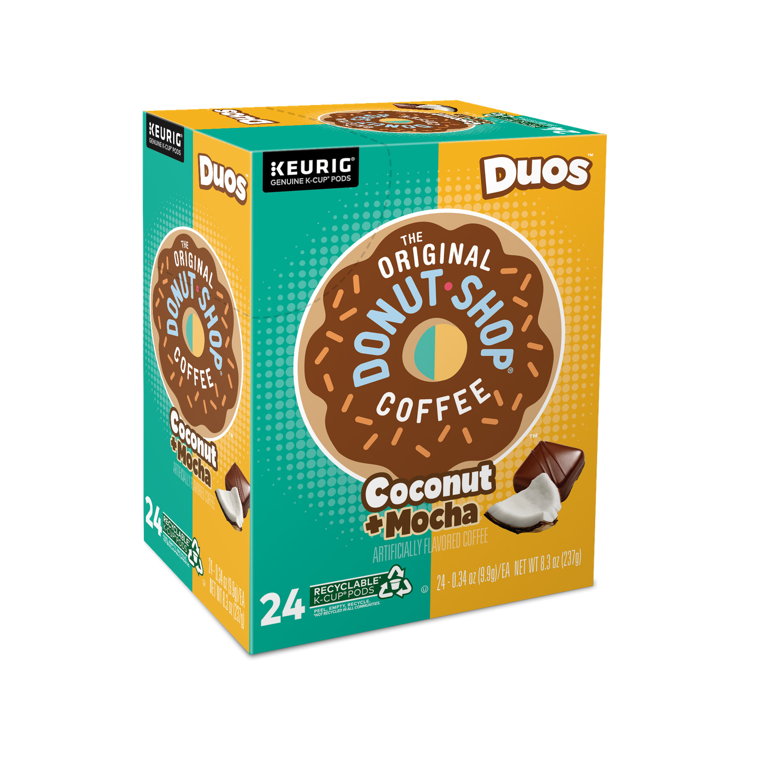 The Original Donut Shop Duos Coconut + Mocha Keurig K-Cups, Medium Roast, 24ct gallery