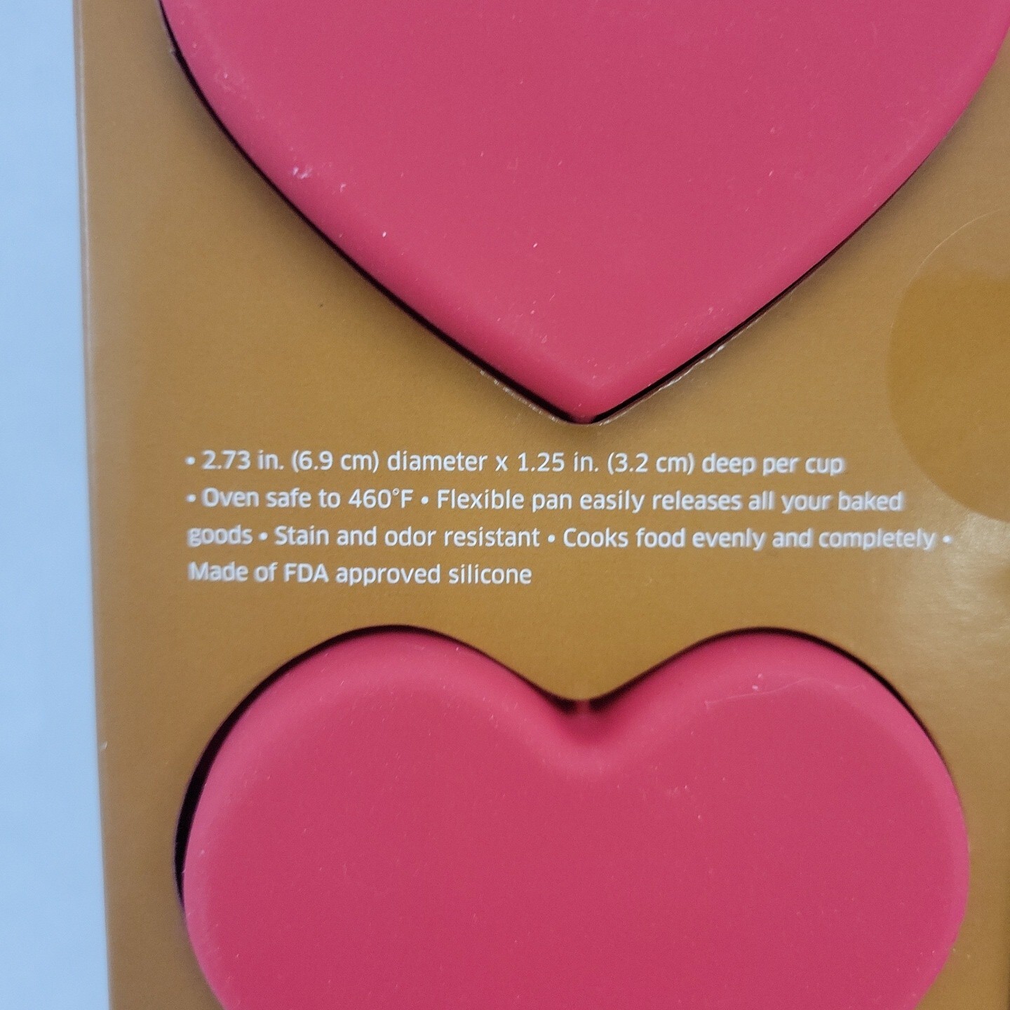 Crofton Silicone Bakeware, Heart-Shaped 6 Cake Pan 100 FDA Approved Silicon gallery
