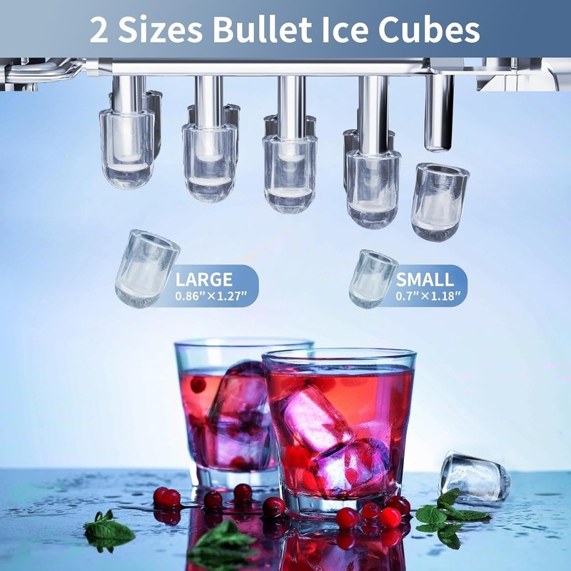 Ice Maker Countertop with Auto-Cleaning, 26Lbs/24Hrs, 9 Cubes in 6 Mins gallery