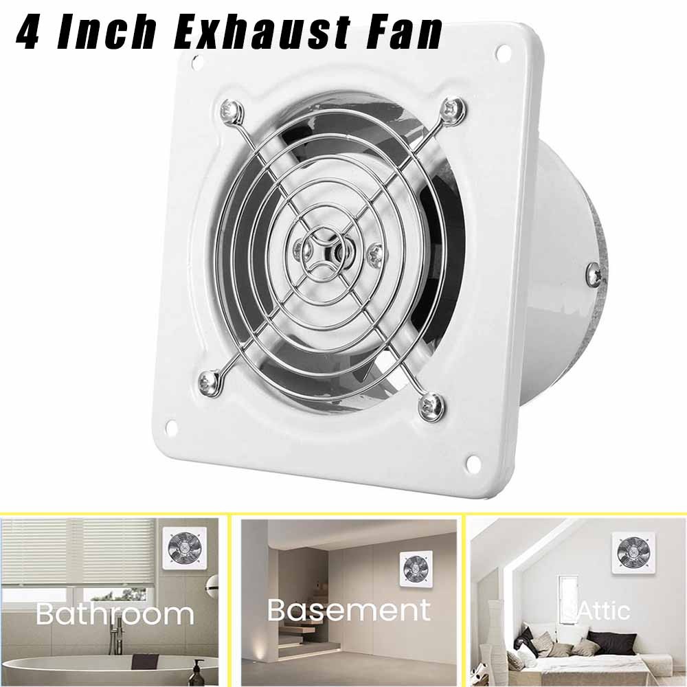 4" Exhaust Fan Ventilation Extractor Fan 110V Wall-Mounted Blower Duct Fan gallery