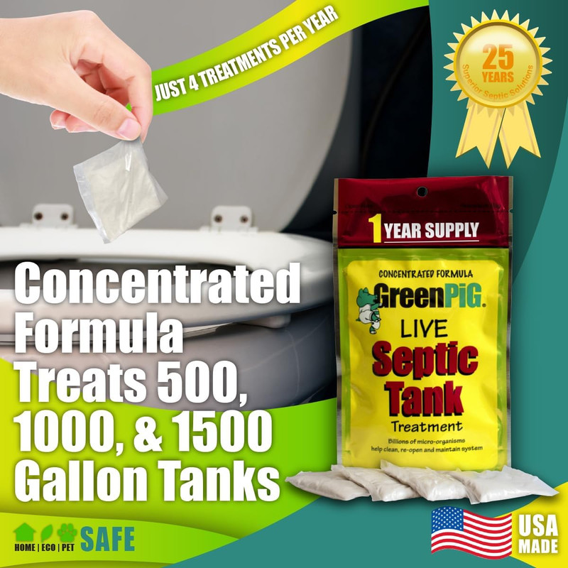 Septic Tank Treatment Packets – Septic-Safe Enzyme Treatment for Preventative Ma gallery