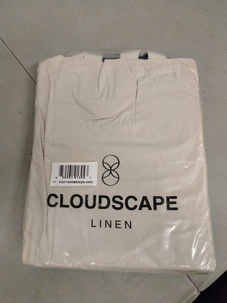 CloudScape Queen Size 4 Piece Sheet Set 1000tc Egyptian Cotton Dark Denim