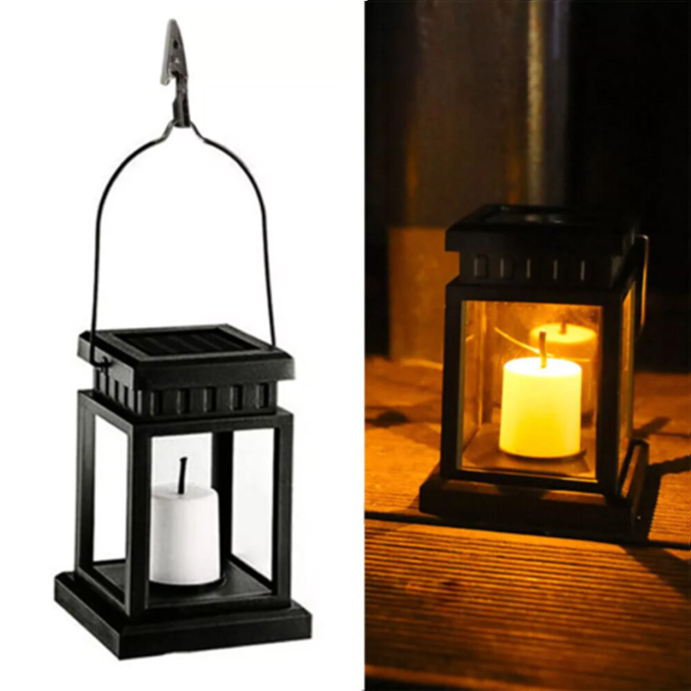 30 LED Solar Powered Lantern Lights Waterproof Hanging Outdoor Garden Lamp Decor