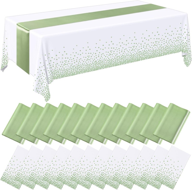 Versatile 54x108 Inch Tablecloths and 12x108 Inch Satin Runners for Celebrations gallery