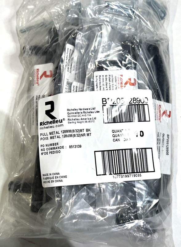 Richelieu Cabinet Pull 5 1/16 in. (128 mm) BP205128900 Matte Black (10-Pack) gallery