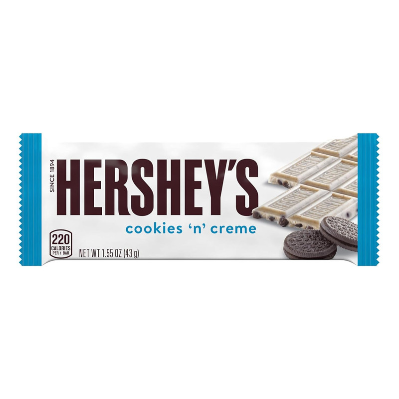 HERSHEY'S Cookies 'N' Creme Candy Bars, 1.55 Oz (36 Count) gallery