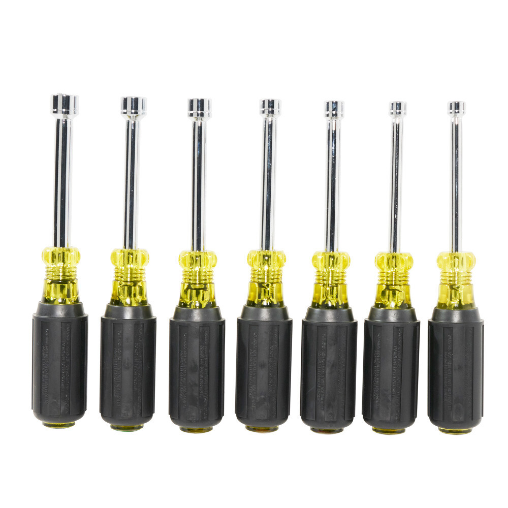 Klein Tools 65160 Metric Nut Driver Set, 3-Inch Shafts, 7-Piece gallery