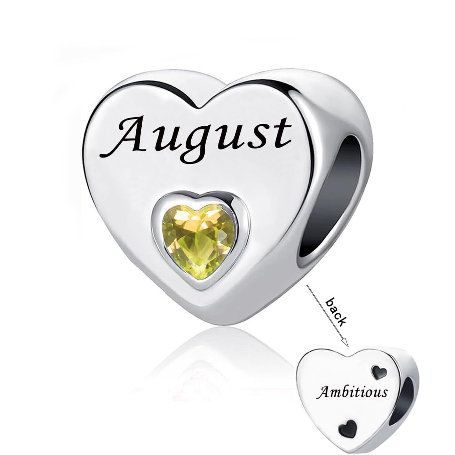 January-December 12 Months Colors Birthstone Crystal Happy Birthday Heart Cha... gallery