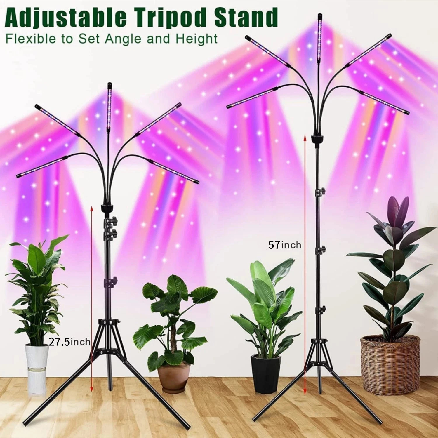 5 Heads LED Grow Light Plant Growing Lamp Light for Indoor Plants Full Spectrum gallery