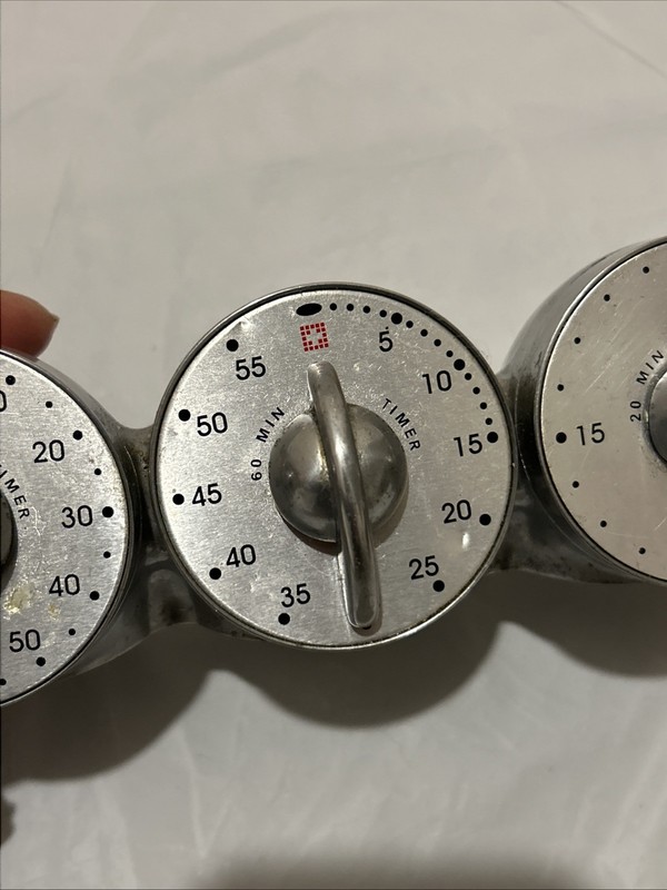 Bengt Ek Design triple mechanical timer made of polished aluminum Tested gallery