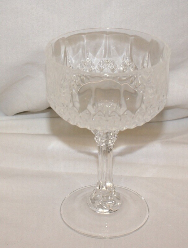 Cristal D'Arques Longchamp Stemware Flute Wine Glass Candlestick Ice Tea Crystal gallery