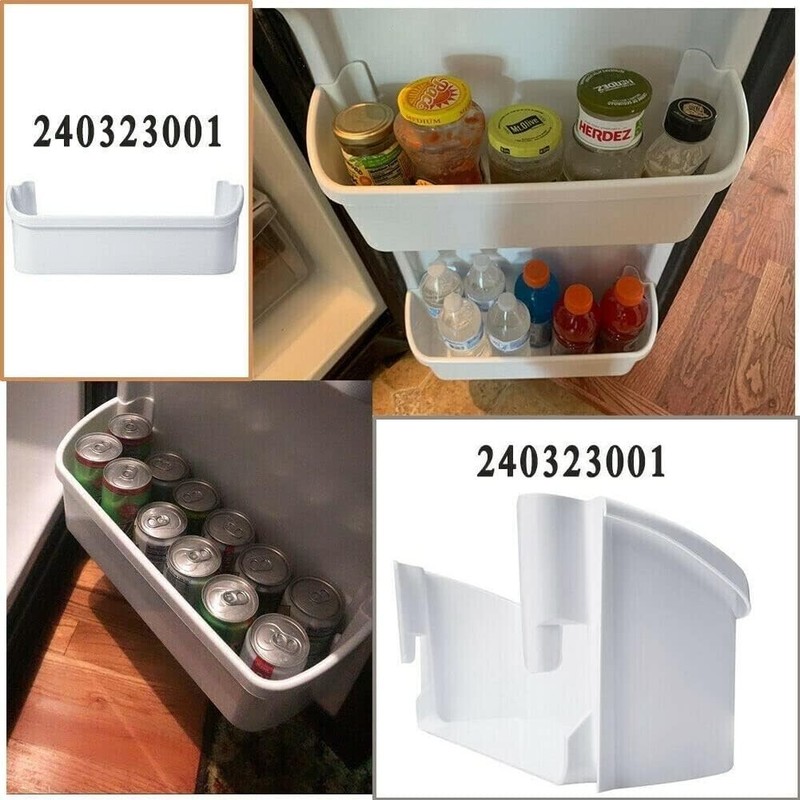 Refrigerator Side Door Bottom Shelf Compatible with Frigidaire 240323001 2-Pack gallery