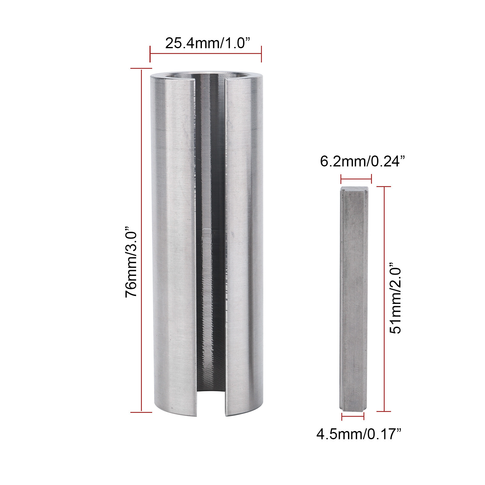 3/4" to 1" Inch w/Step Key Gas Engine Pulley Crankshaft Sleeve Adapter Predator gallery