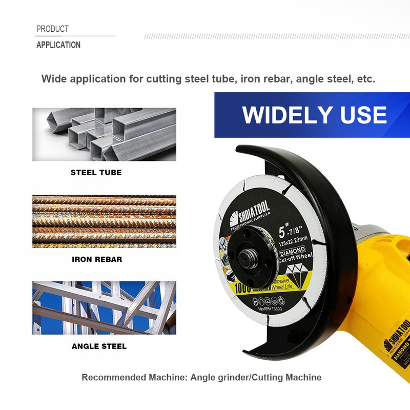 3"/75mm Diamond Cut-off Wheel Cutting Dics For Steel Tube Iron Rebar Saw Blade gallery