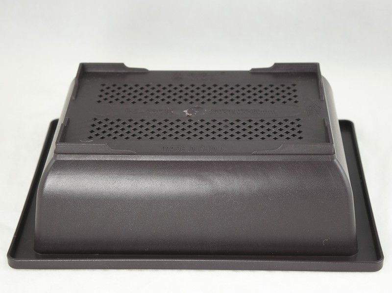 4 Mix 6.25"-10" Rectangular Plastic Bonsai, Cactus / Succulent Pot - Dark Brown gallery