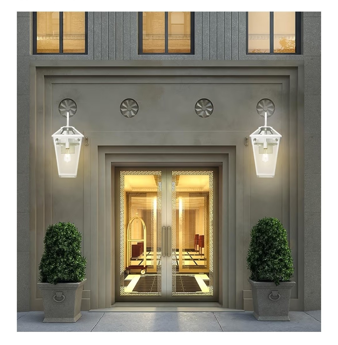 Outdoor Light Fixtures Wall Mount, Waterproof Exterior Wall Lanterns with Glass. gallery
