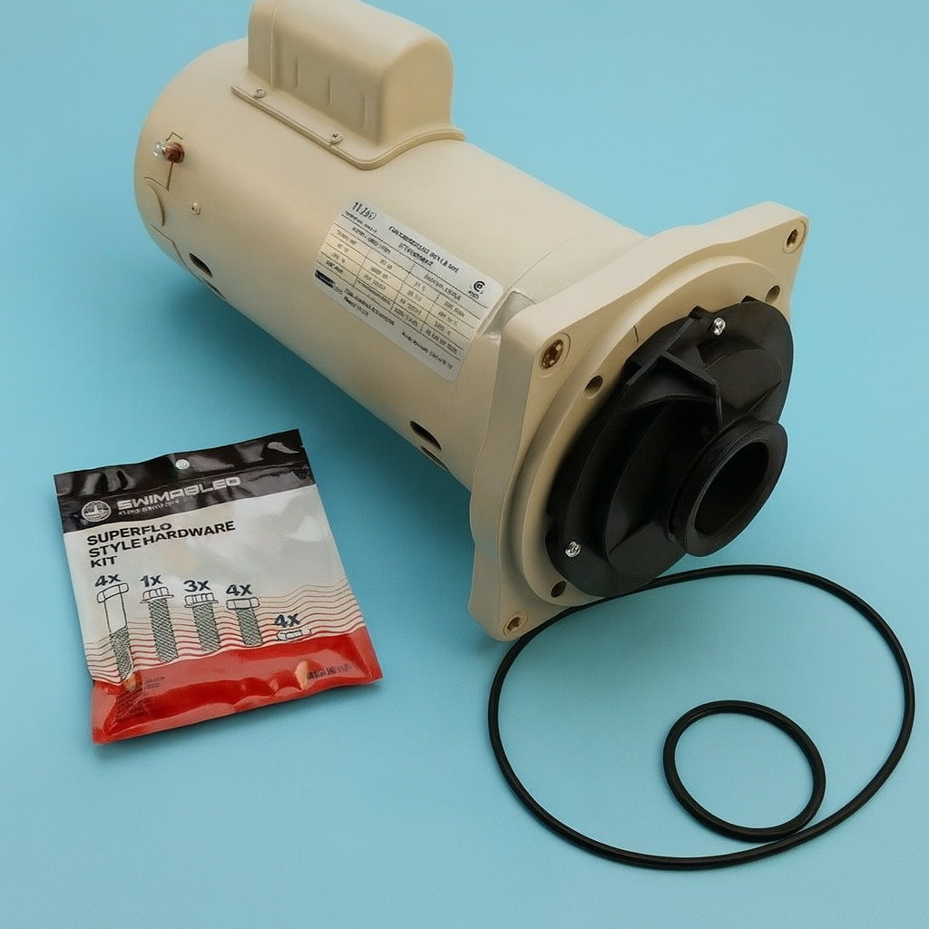 Pentair SuperFlo® 1HP Pump Power End Replacement | 340038 | 348190 Heavy Duty gallery