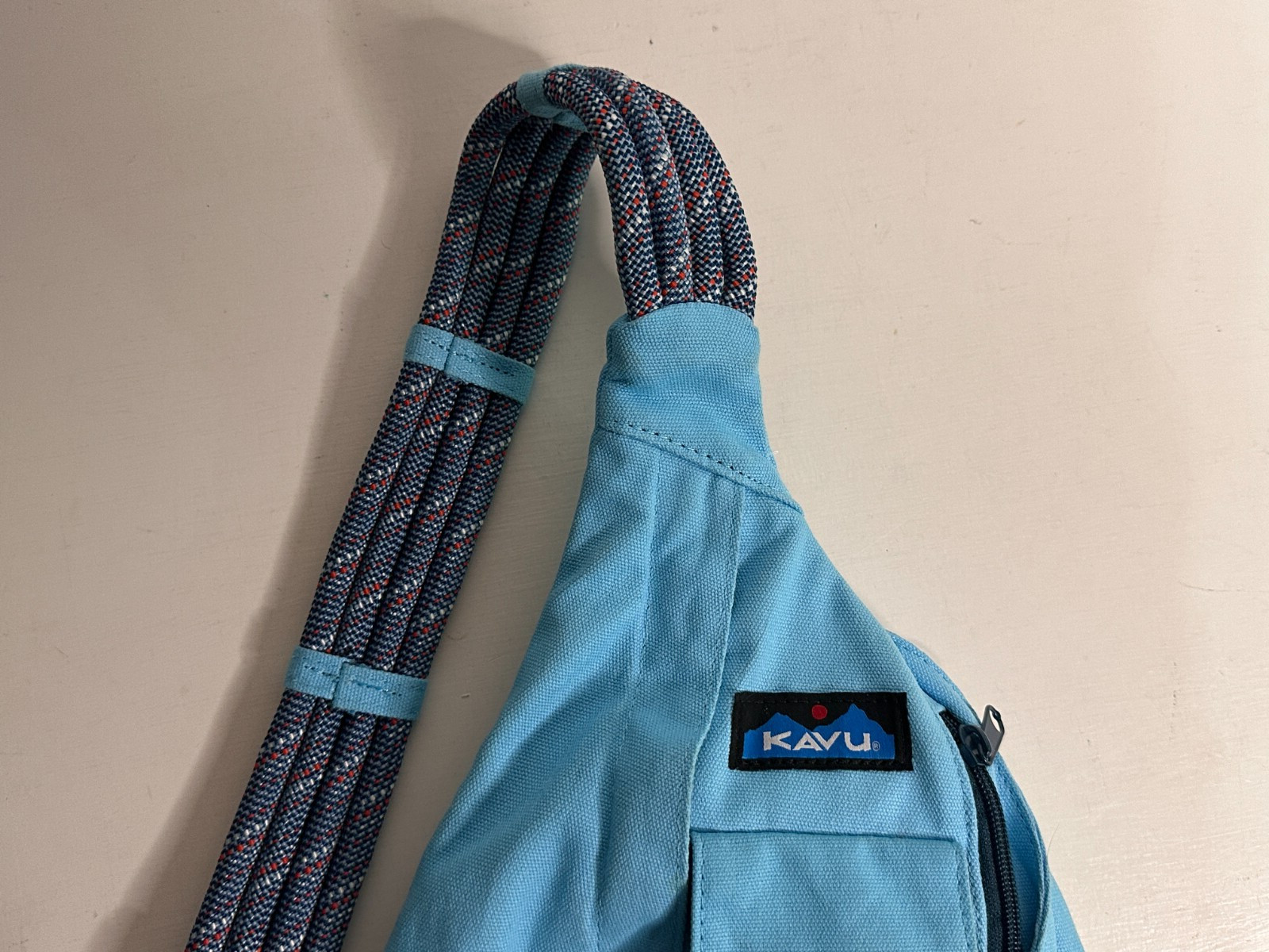 Kavu Solid Blue Rope Sling Bag 2