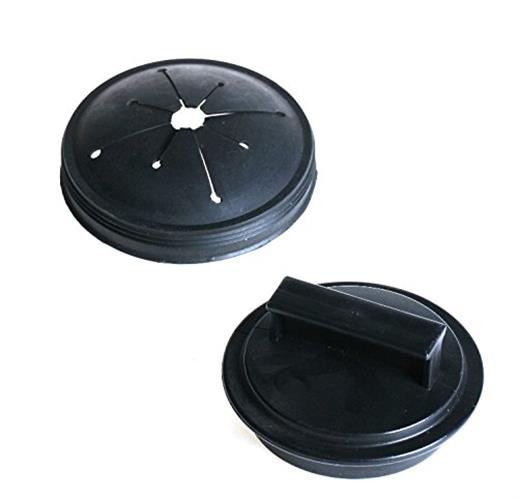 Waste King Black Disposer EZ Mount Garbage Disposal Stopper and Splash Guard gallery