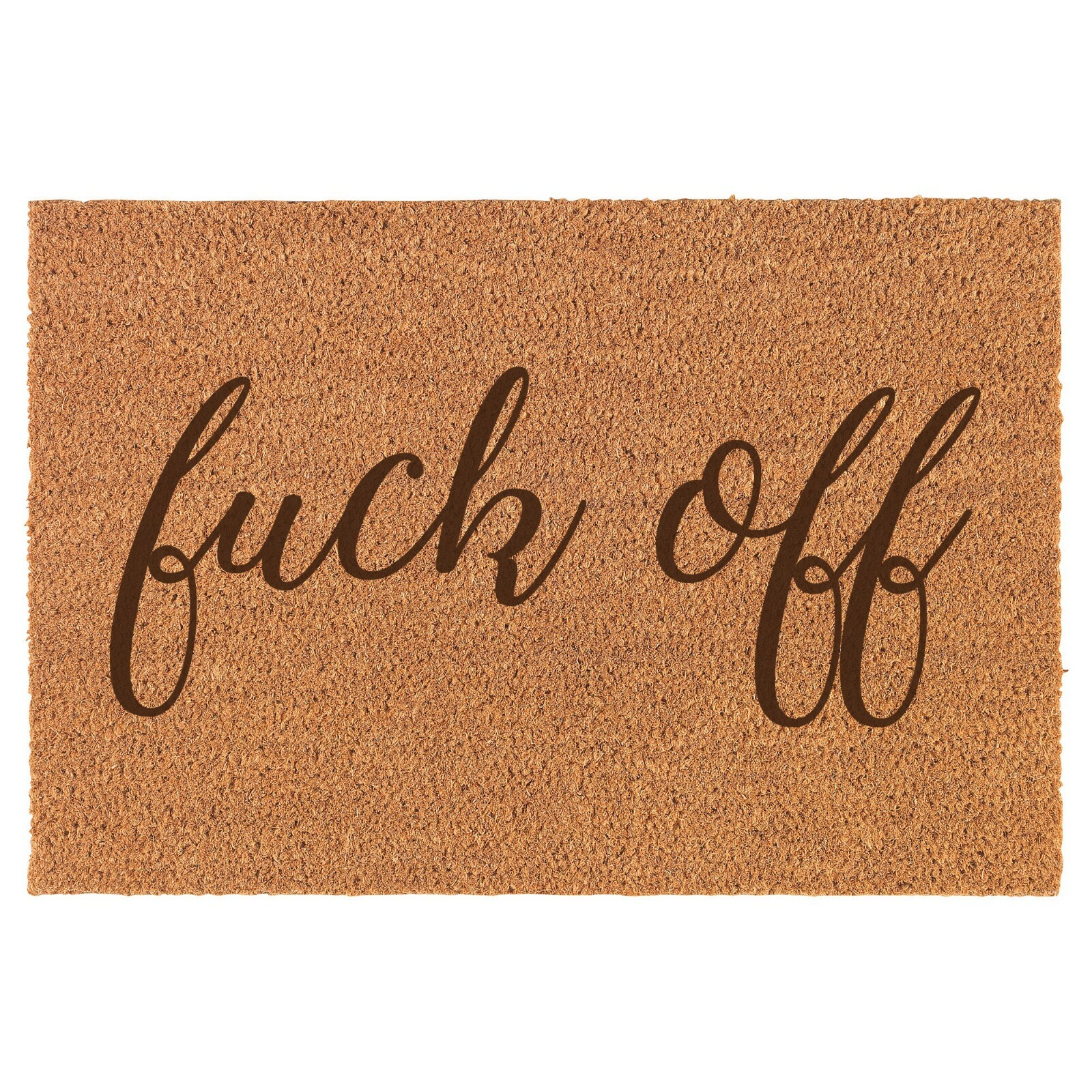 Coir Door Mat Entry Doormat Fck Off Script Funny gallery