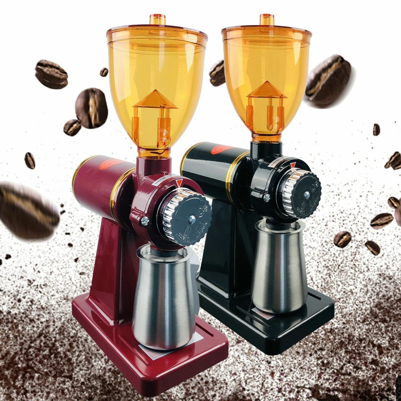 Commercial Coffee Grinder Electric Grind Automatic Burr Mill Bean Home Office gallery