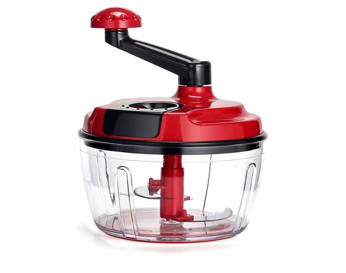 Manual Food Processor,8 Cup Hand Powered Crank Chopper,Mincer Blender with Cl... gallery