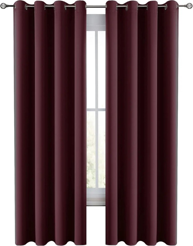 Lux Decor Collection Premium Blackout Curtains 84 Inch Length Long 2 Panels Set gallery
