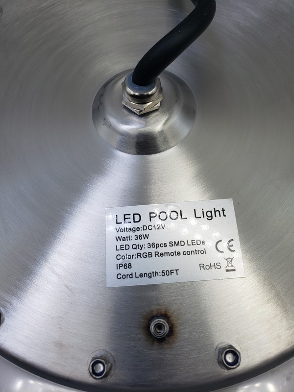 10Inch LED Pool Light for Inground Pool w/Controller 50W RGB Swimming Pool Light gallery