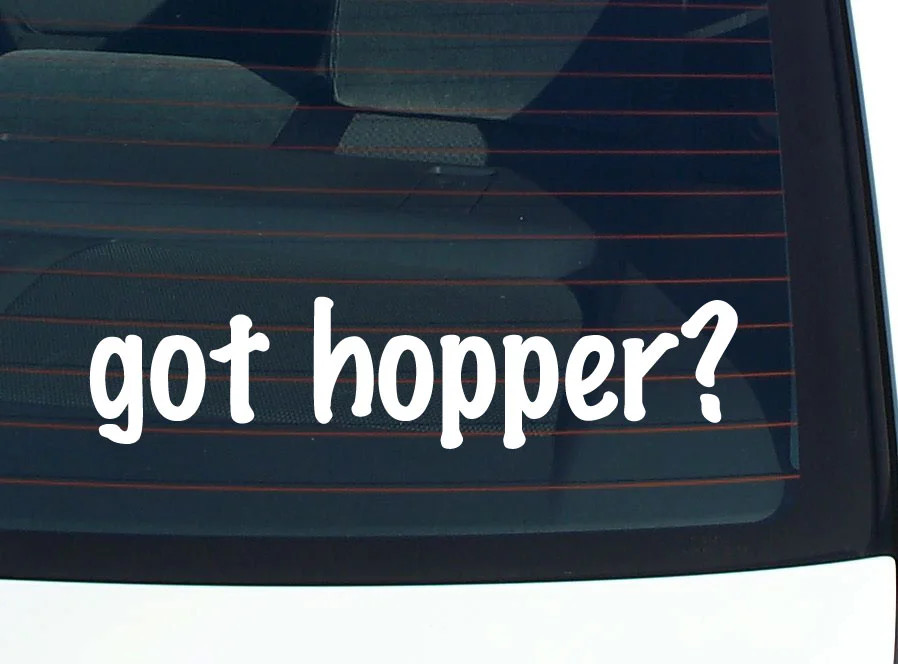 got hopper? FUNNY VINYL CAR DECAL STICKER FAMILY LAST NAME gallery
