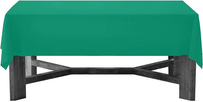 Party Essentials Heavy Duty Rectangle Table Cover - KELLY GREEN - 54 in x 108 in gallery
