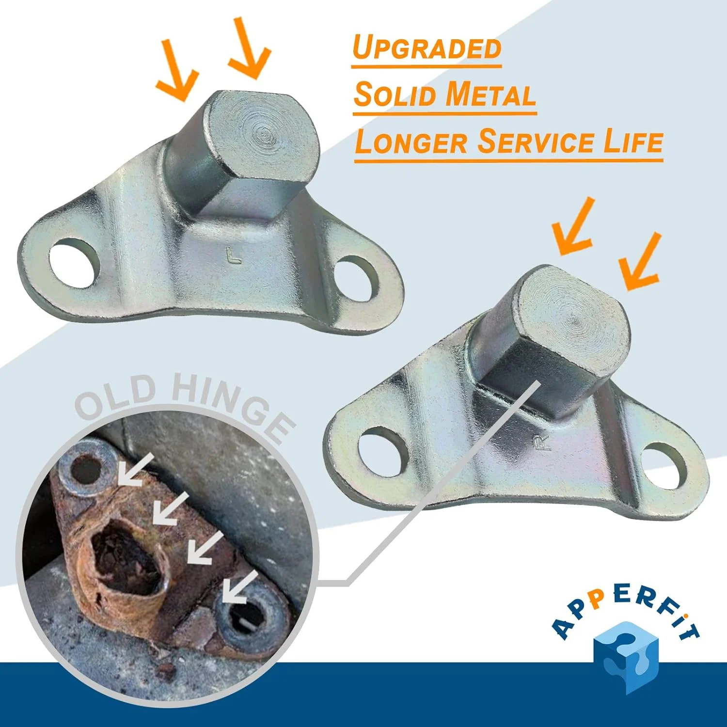 Tailgate Hinge Kit w/Bolts for Rear Tail gate Door Panel Compatible with 1999-20 gallery