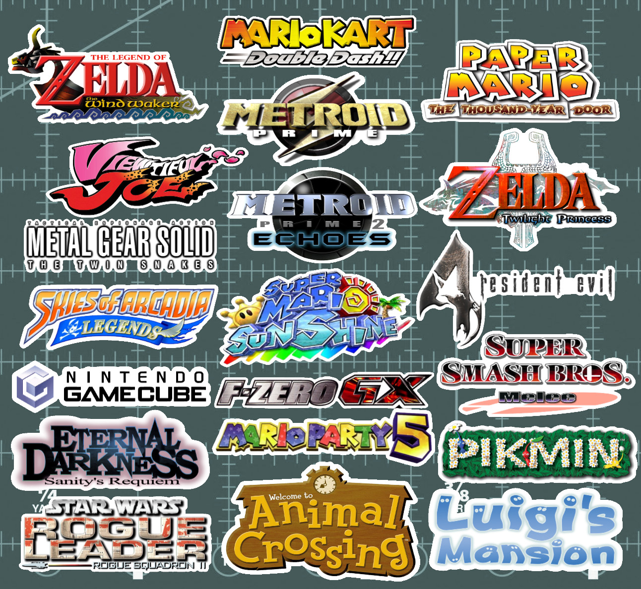 20 Nintendo GameCube Logo Stickers -White, Clear or Holographic-Waterproof Vinyl gallery