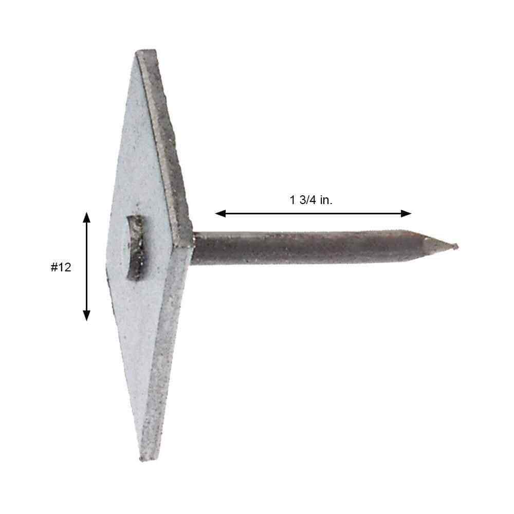 #12 X 1-3/4 In. Metal Square Cap Roofing Nails (3 Lb.-Pack) gallery
