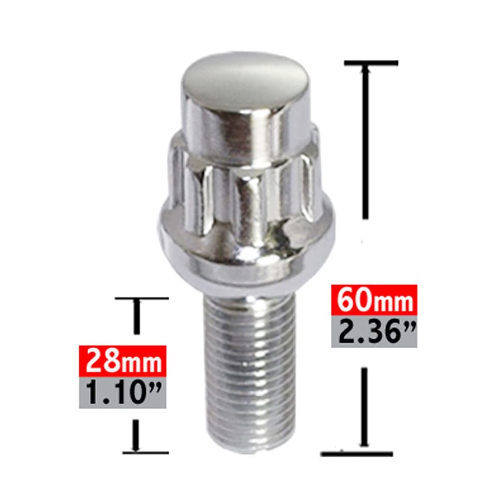 M14 x 1.25 Wheel Lock Set with Key for BMW 3, 4, 5, 7, 8 Series, X5, X7 gallery