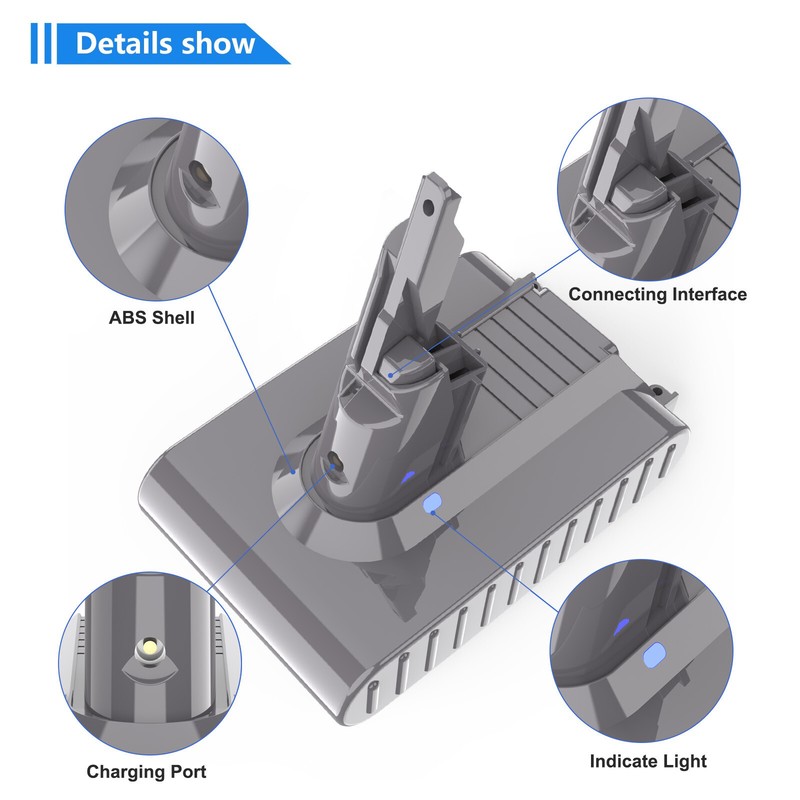 For Dyson V7 Battery V7 Extra V7 Trigger V7 Motorhead Pro 9500mah High Capacity gallery