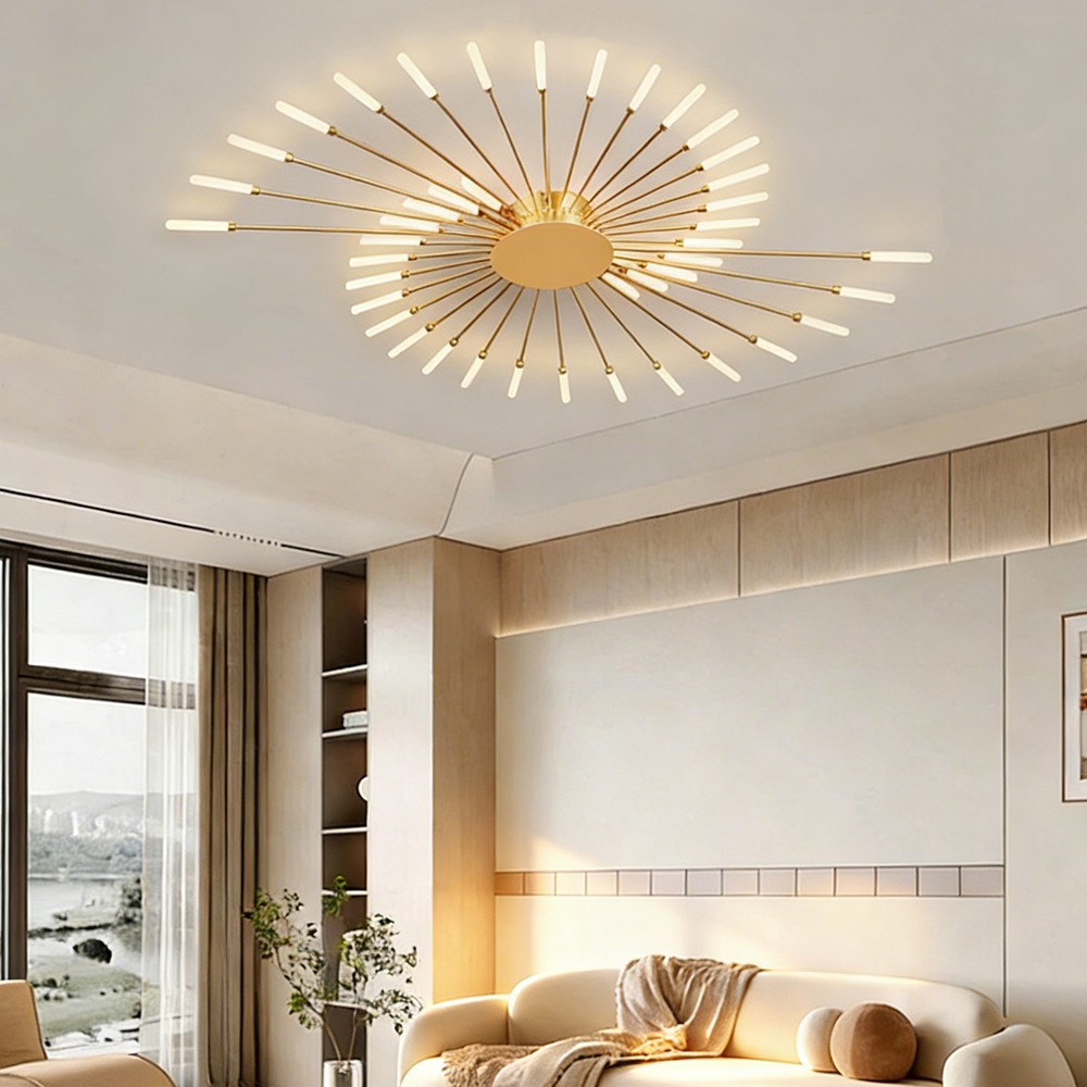 Hollow Fireworks Design LED Chandelier Luxury Indoor Home Ceiling Lamp gallery