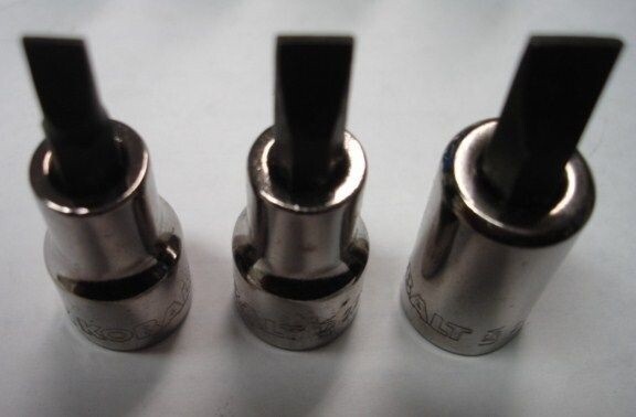 Kobalt 22468SET 3pc. 3/8" DR. Slotted Bit Tips USA gallery