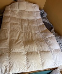 Down Feather Duvet Insert Throw Quilt Comforter 84″ x 60″ Prestige Tag. OFFER!