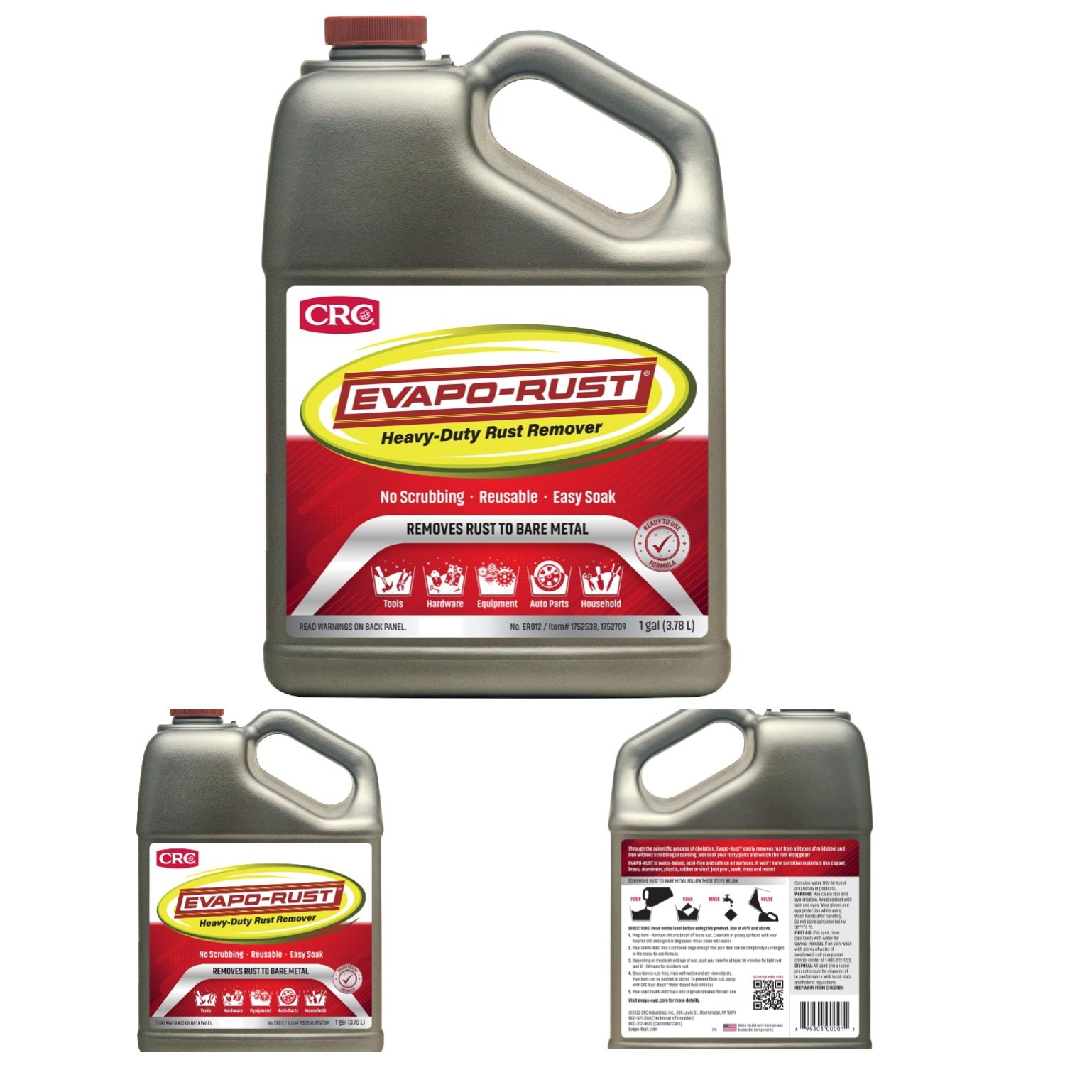 Professional Grade 128 oz. Rust Cleaner - Non-Toxic, Safe for Auto Parts & Tools gallery