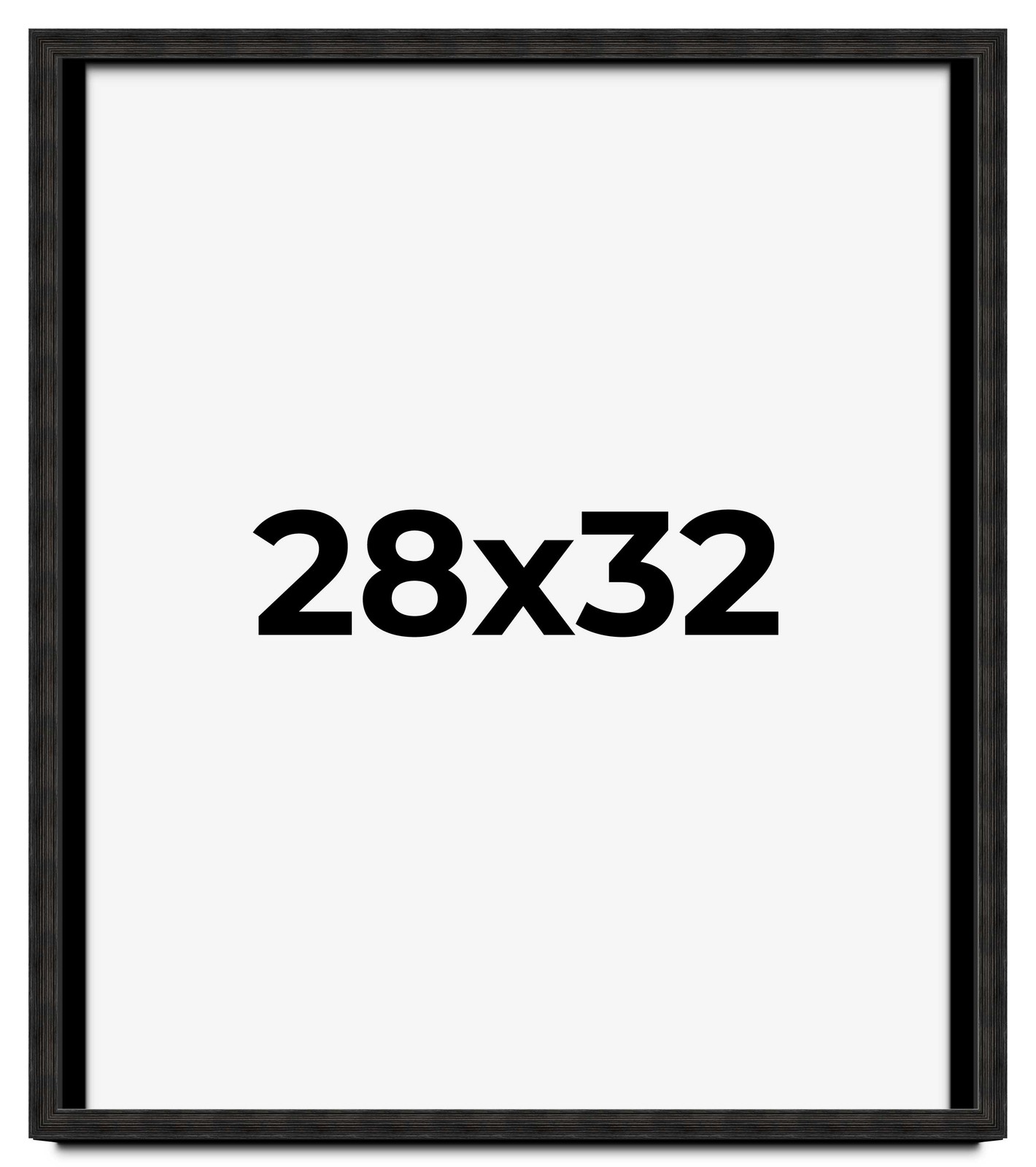 28x32 Shadow Box Black Rustic Barnwood Display Frame | 1.125 Inch Deep | 0.875 gallery