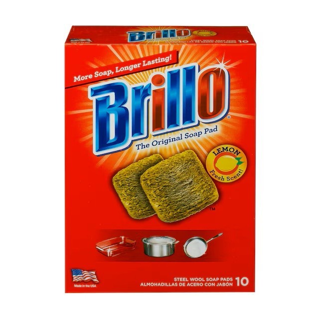 Brillo Steel Wool Soap Pads Lemon Fresh Scent - 10 Pads gallery