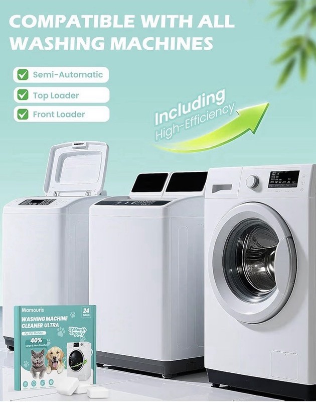 Uproot Clean Washing Machine Cleaner Tablets - 24 Pack for a 12 Month Supply. Fo gallery